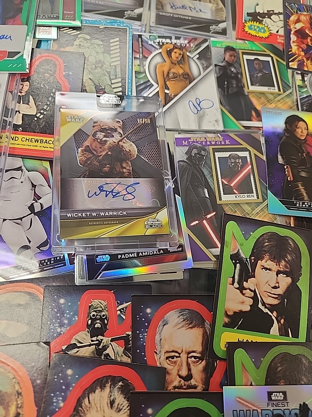 Star Wars Card Collection Lot Autos , Refractors, Numbered & More Vintage To New