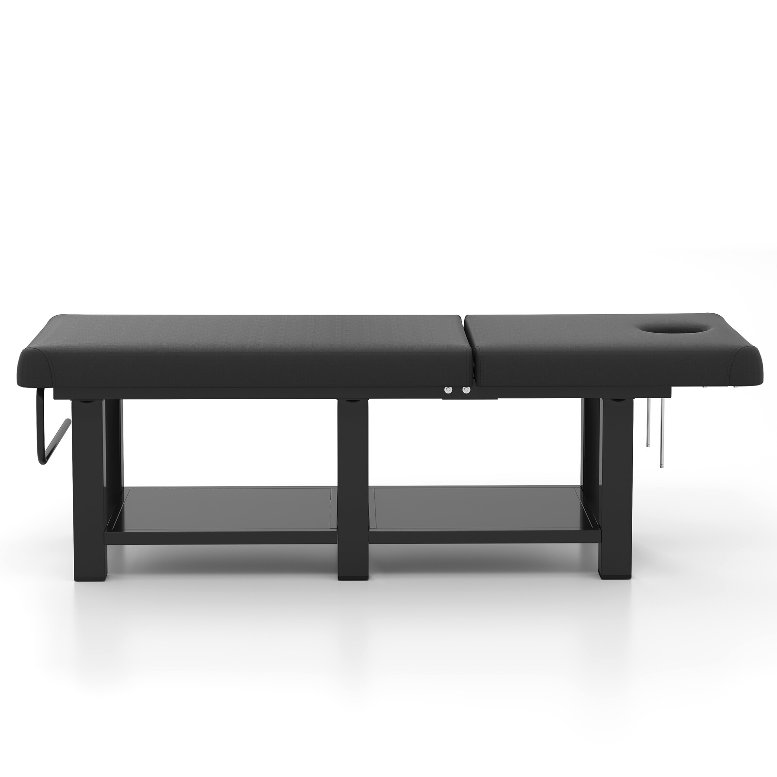 Black HeavyDuty Wide Massage Table Facial Bed Salon Beauty w/Open-Chest,Headrest