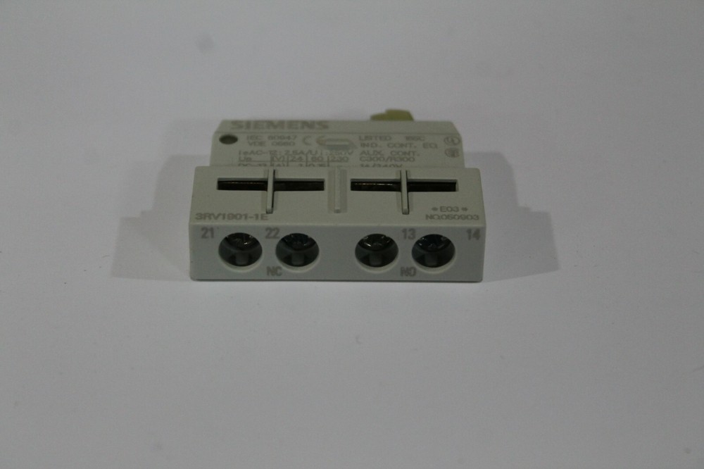 SIEMENS 3RV1901-1E AUXILIARY SWITCH