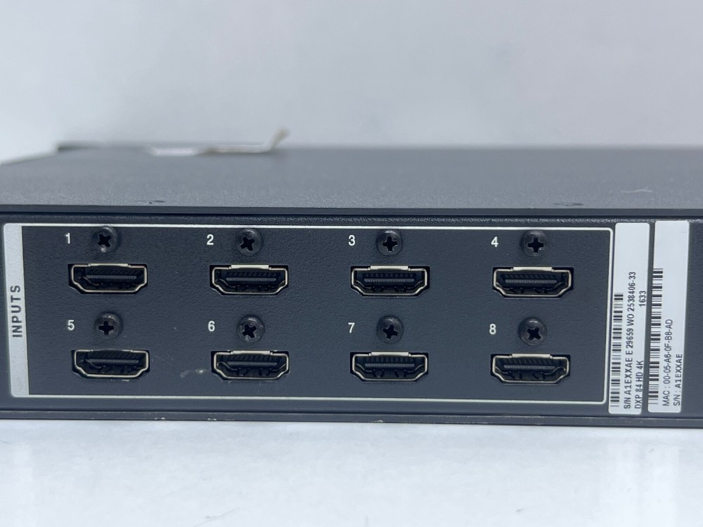 Extron DXP 84 HD 4K Digital Crosspoint Matrix Switcher