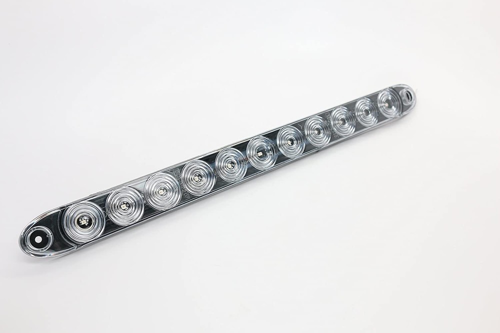 15" Clear Red Multi-function Stop Turn Tail Marker Trailer Light LED Waterproof
