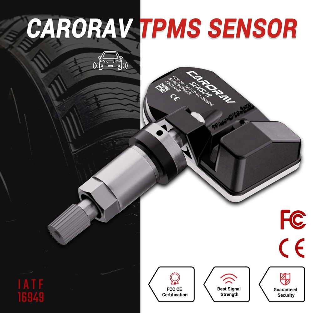 TPMS Sensor, 4-Pack Tire Pressure Sensor Replacement for Chrysler Jeep Dodge ...