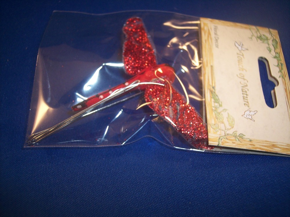 Red Sparkling Mushroom Dragonfly