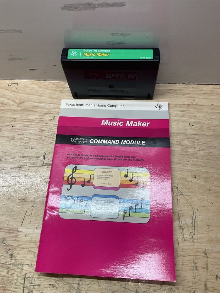 VINTAGE Texas Instruments TI-99/4A Music Maker Software