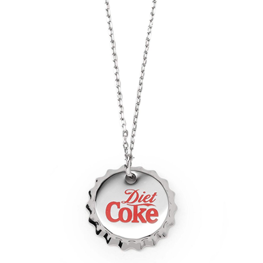 Diet Coke Bottle Cap Red Necklace