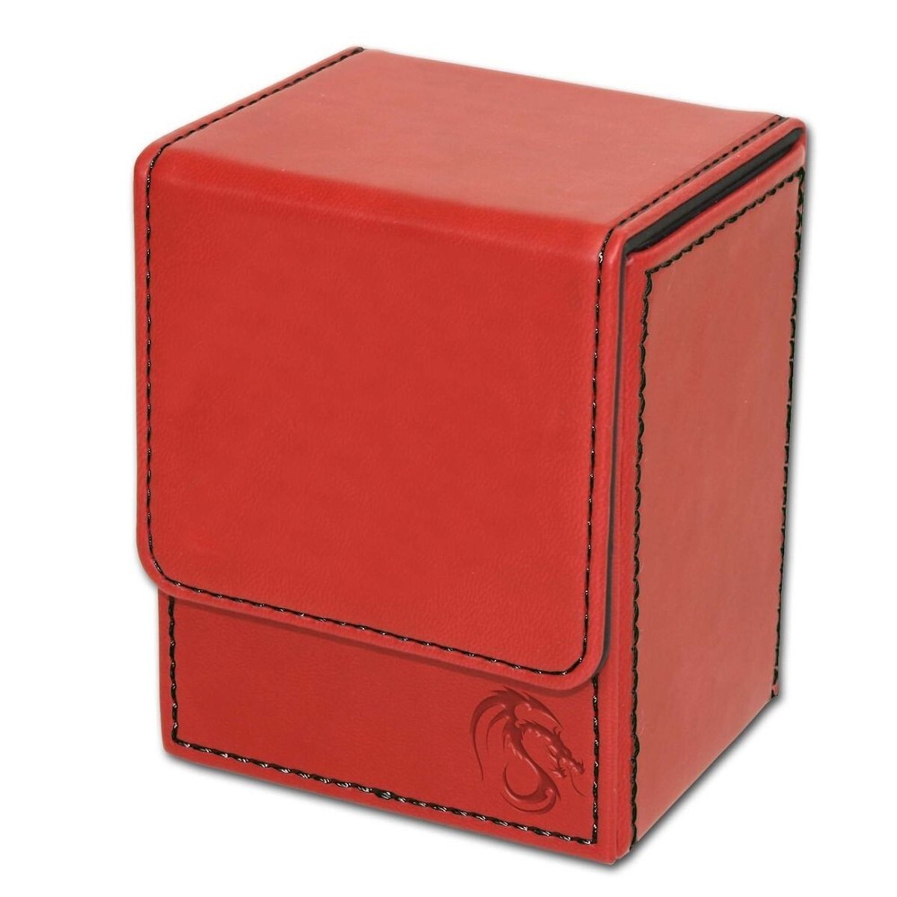 1 BCW Red With Black Stitch LX Deck Case