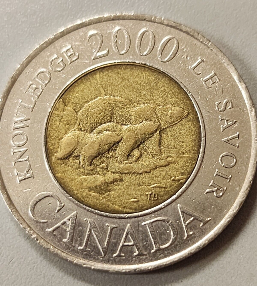 2000 Canada $2 Toonies Knowledge Queen Elizabeth (2 Dollar) Coin
