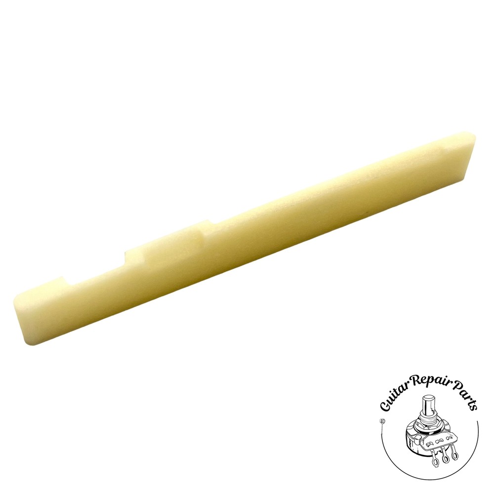Compensated Bone Saddle For Acoustic Guitars - Unbleached Bone