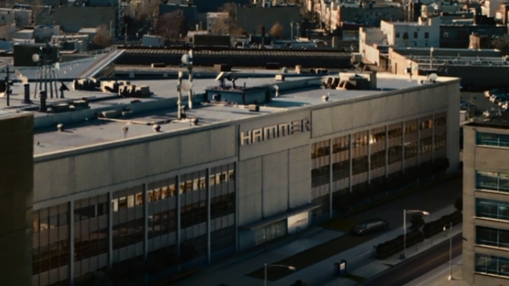 • HAMMER ADVANCED WEAPONS SYSTEMS • 3" METALLIC SILVER PROP DECALS • IRON MAN •