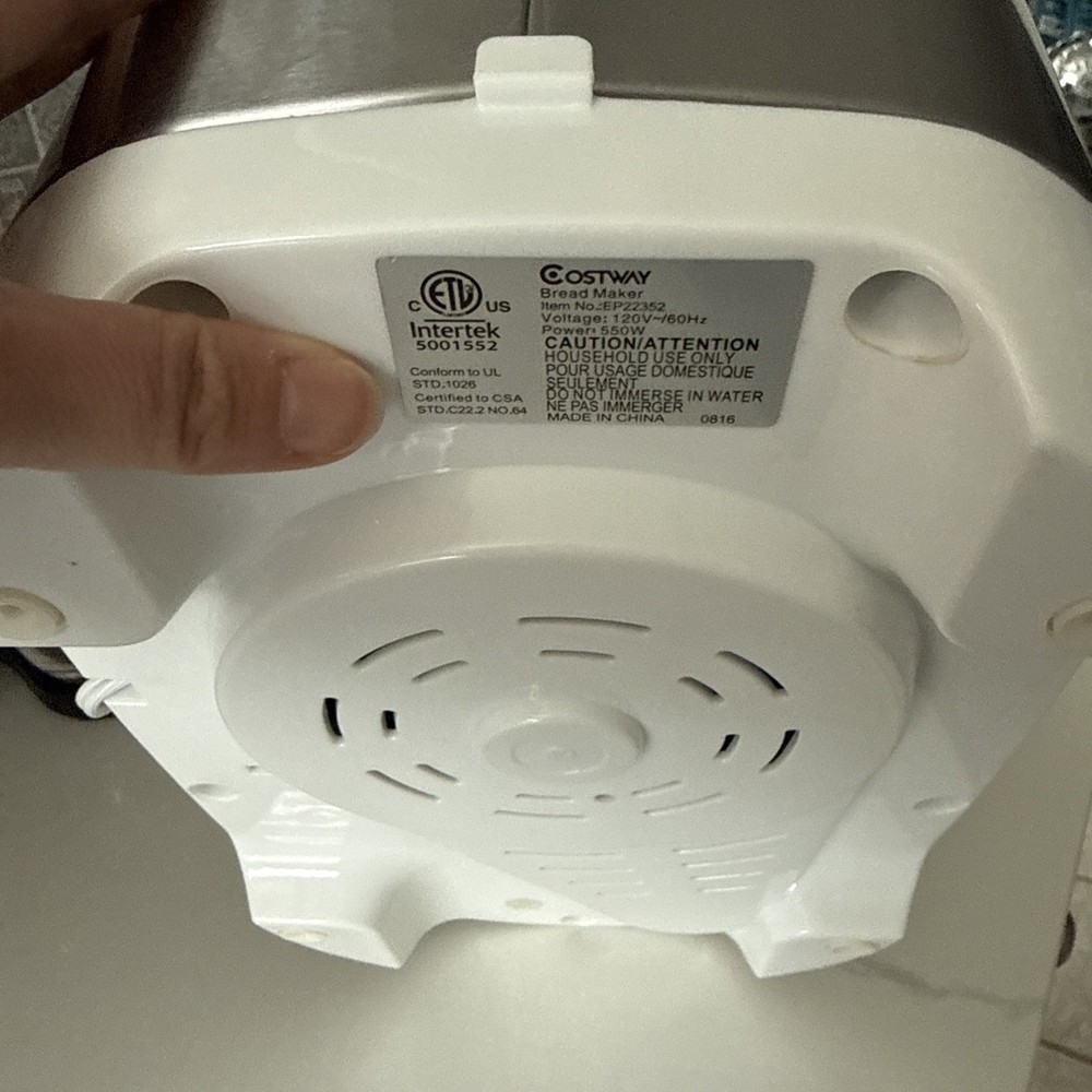 Costway 2 LB Electric Bread Maker Machine EP-22352 EUC