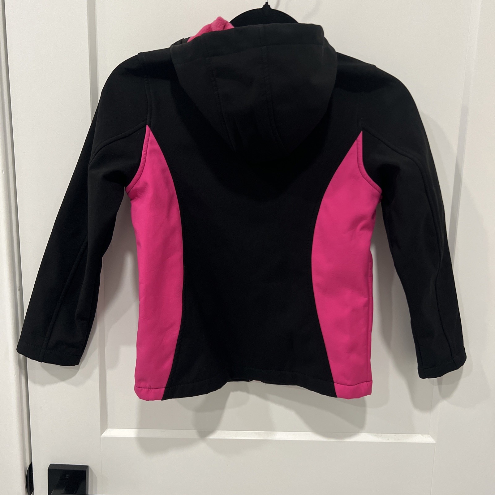 Mountain Xpedition Coat Girls Size Medium (7-8) Hooded Black Pink