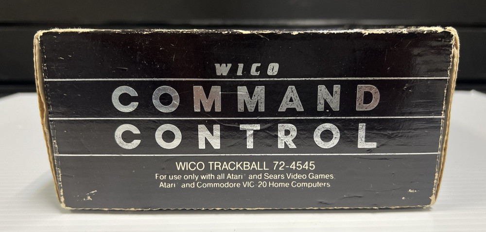 Wico Command Control Trackball Atari And Commodore Original Box preowned