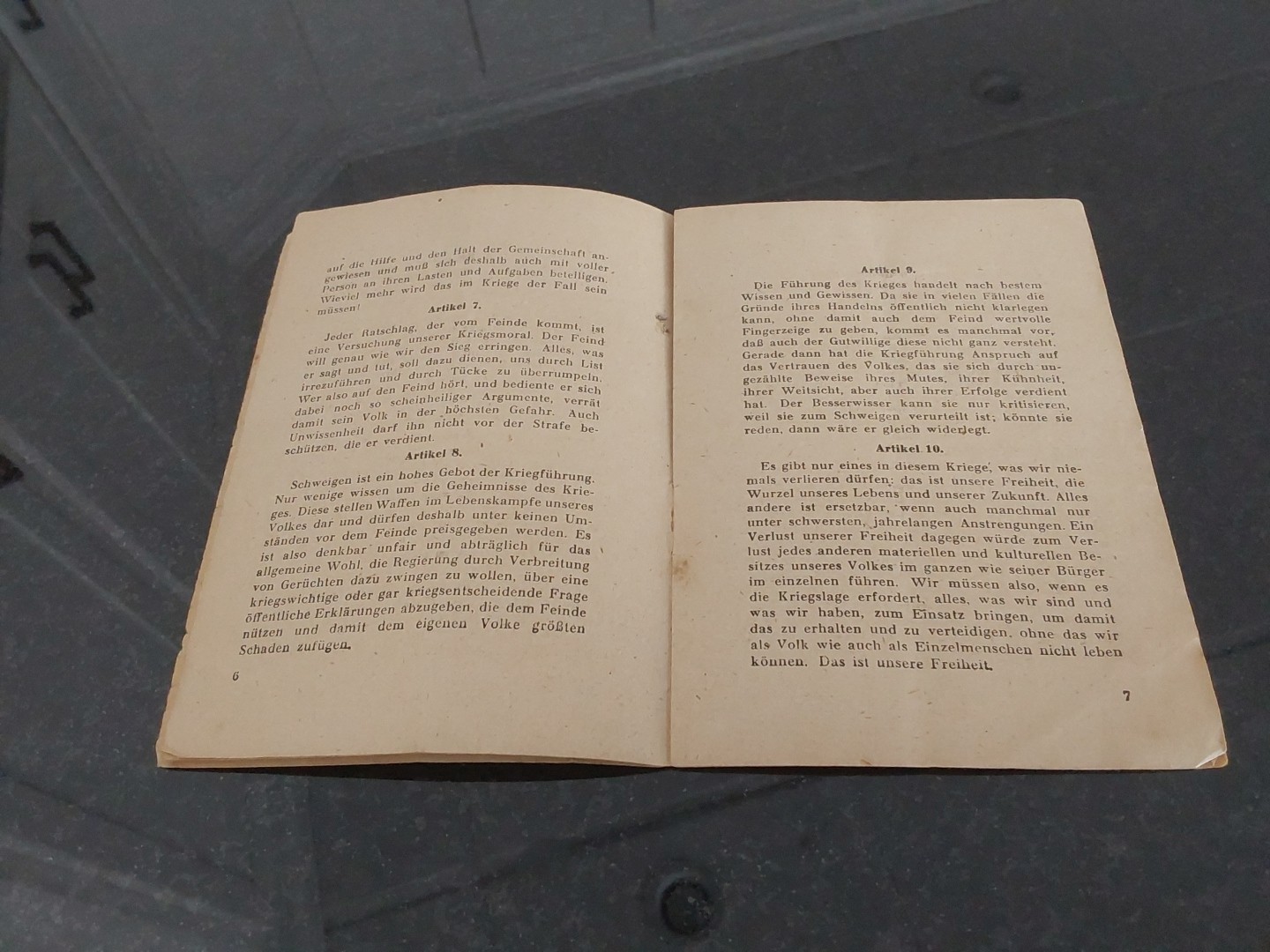 WWII 1943 Dr. Goebbels 30 War Articles for the German Folk Third Reich Booklet