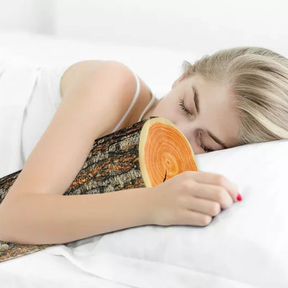 Tree Branch Pillow Long Cylindrical Stump Creative High Simulation Cushion