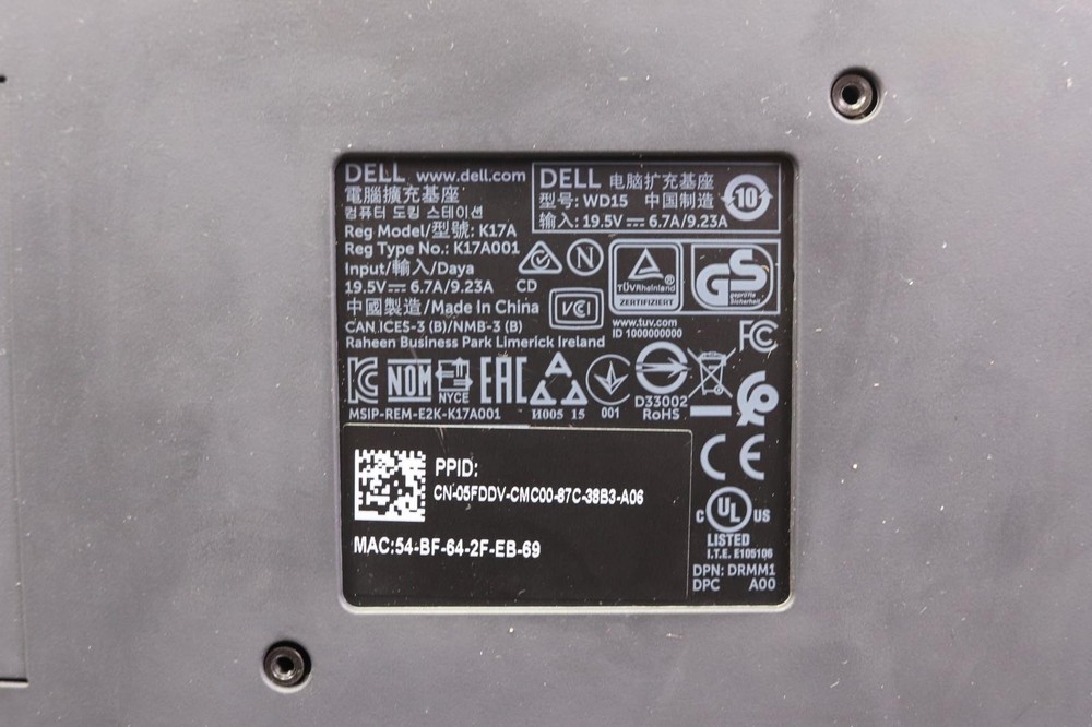 DELL USB-C Docking Station K17A #2