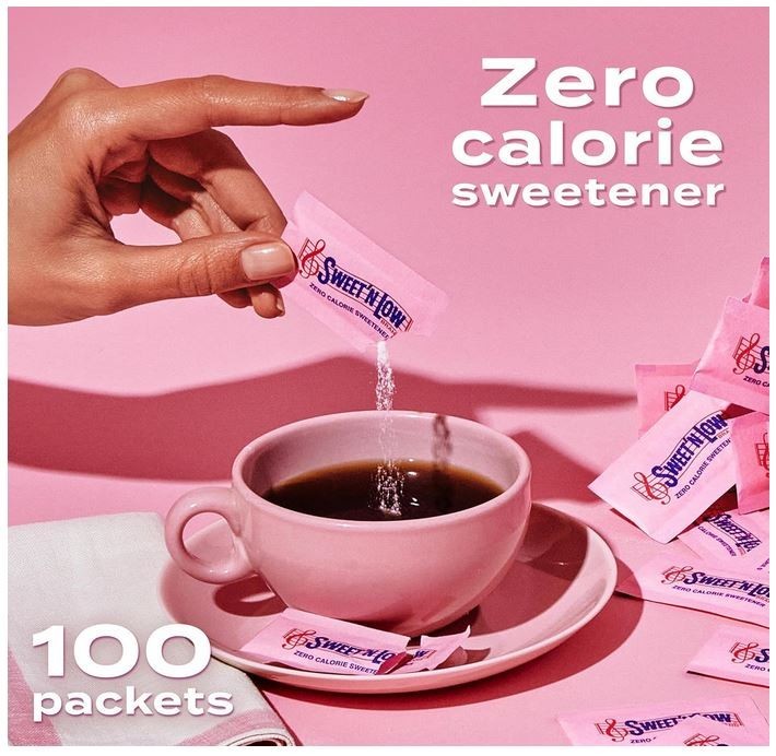 Sweet'N Low Zero Calorie Sweetener Packets, 100 Ct,