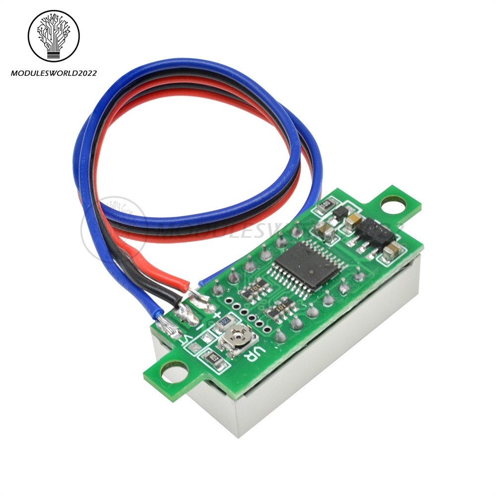 DC 0-100V 0.36 " 4-Digit Digital Voltmeter LED Voltage Tester Panel Meter 3-Wire