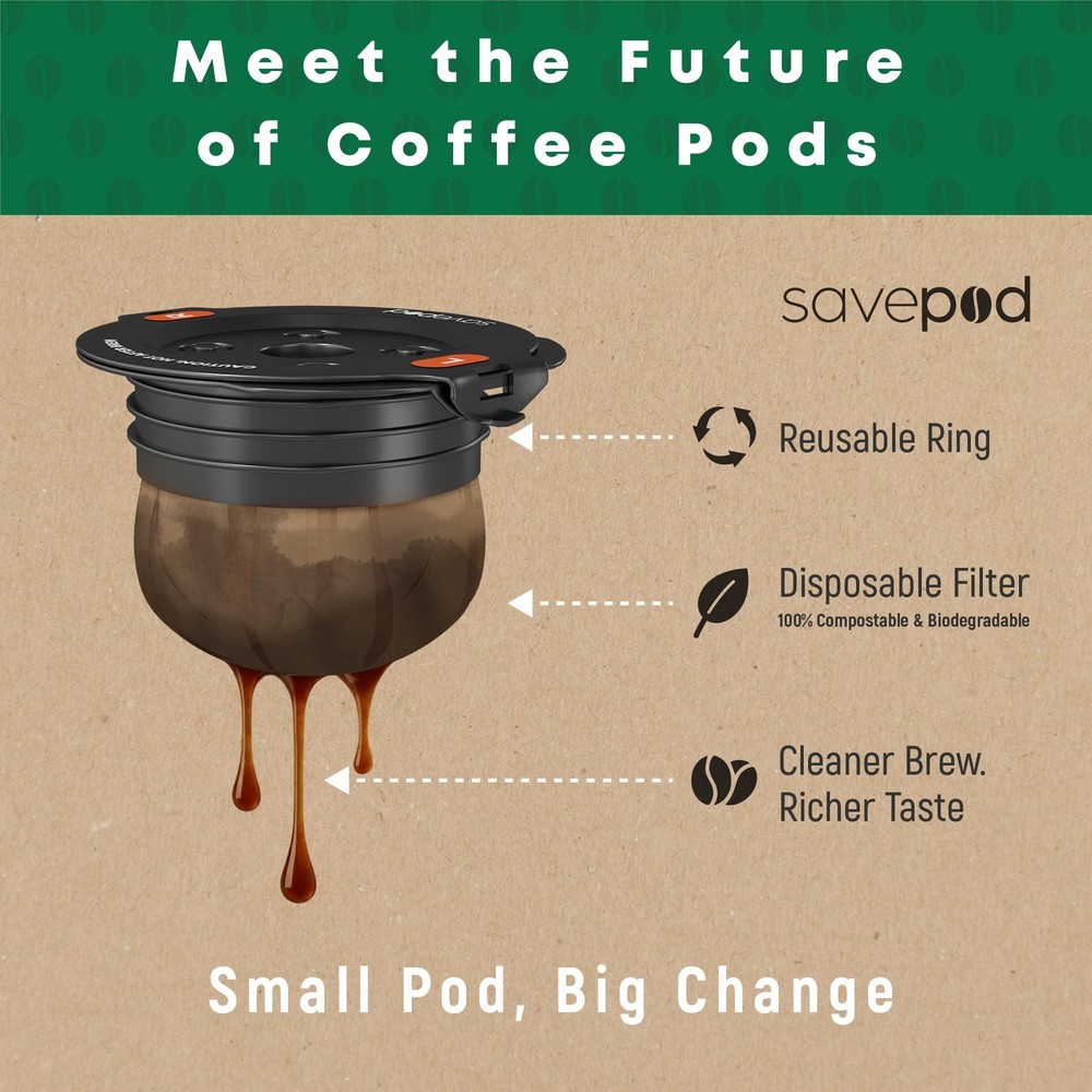 Disposable Unbleached Coffee - 200 Count - Made Exclusively for
