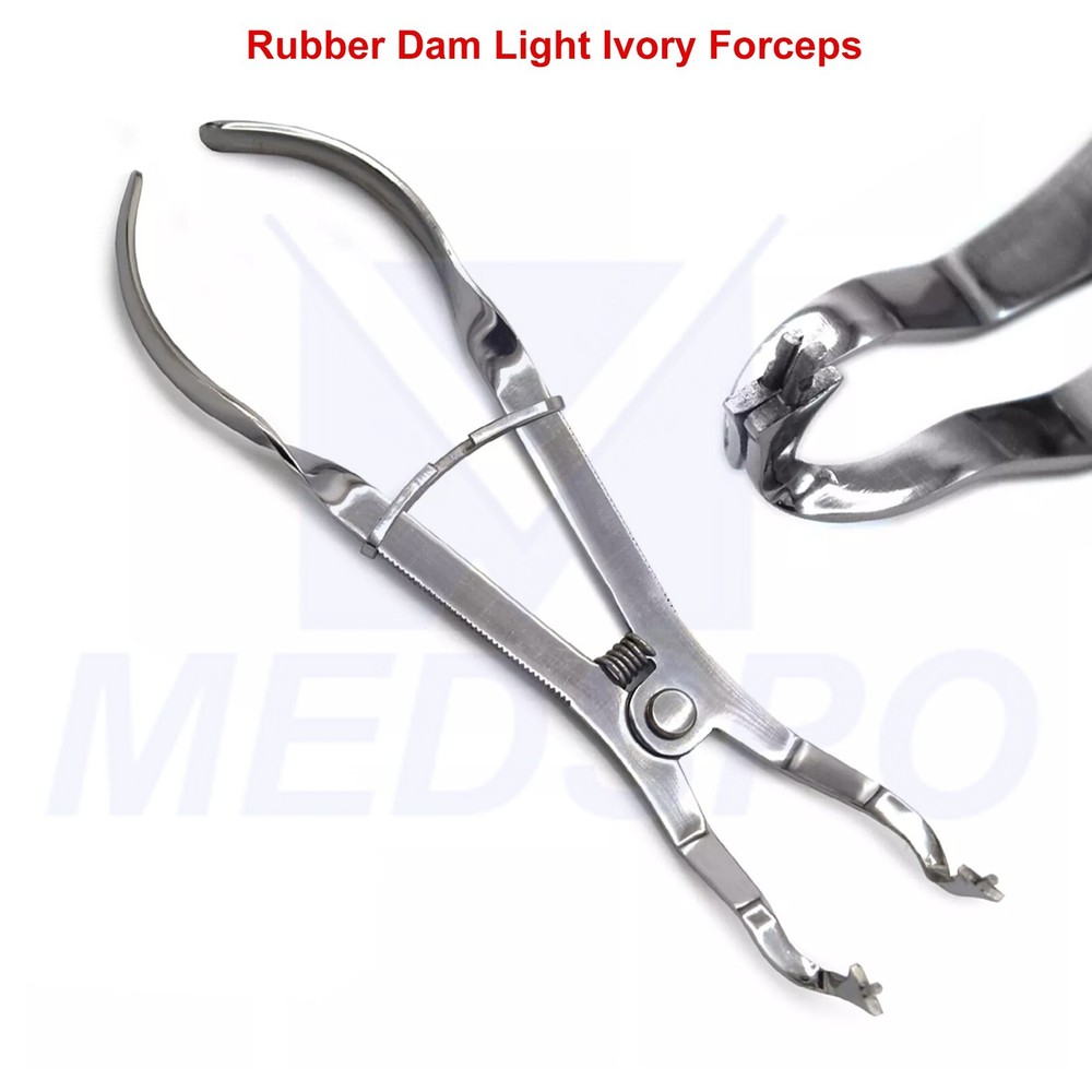 Rubber Dam Tools Kit Brinker Clamps Forceps Endodontic Frame Dental Restorative