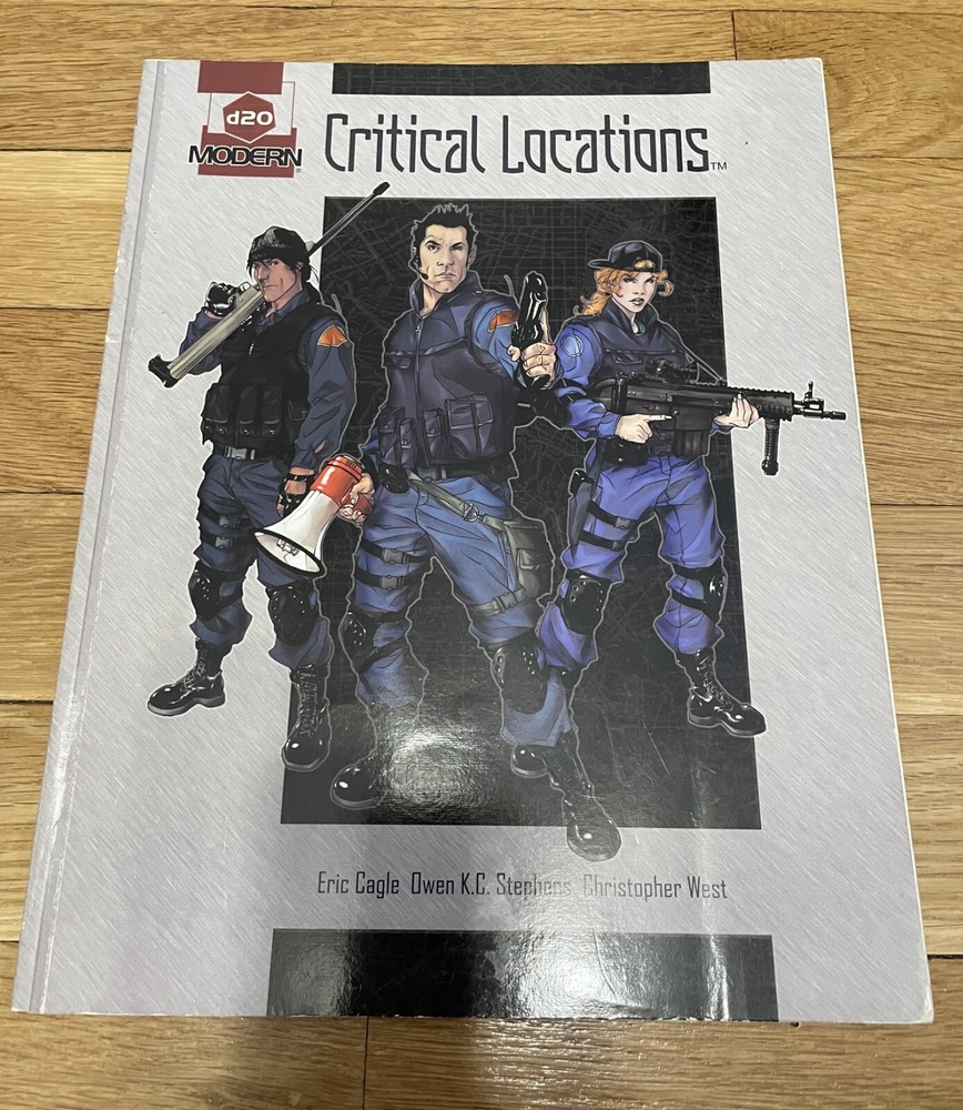 D20 Modern RPG: Critical Locations HC Wotc
