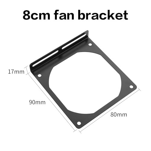 YAODHAOAD Fan Mount Stand Bracket, Metal Computer Case Fan Mount Rack Kit, 8CM