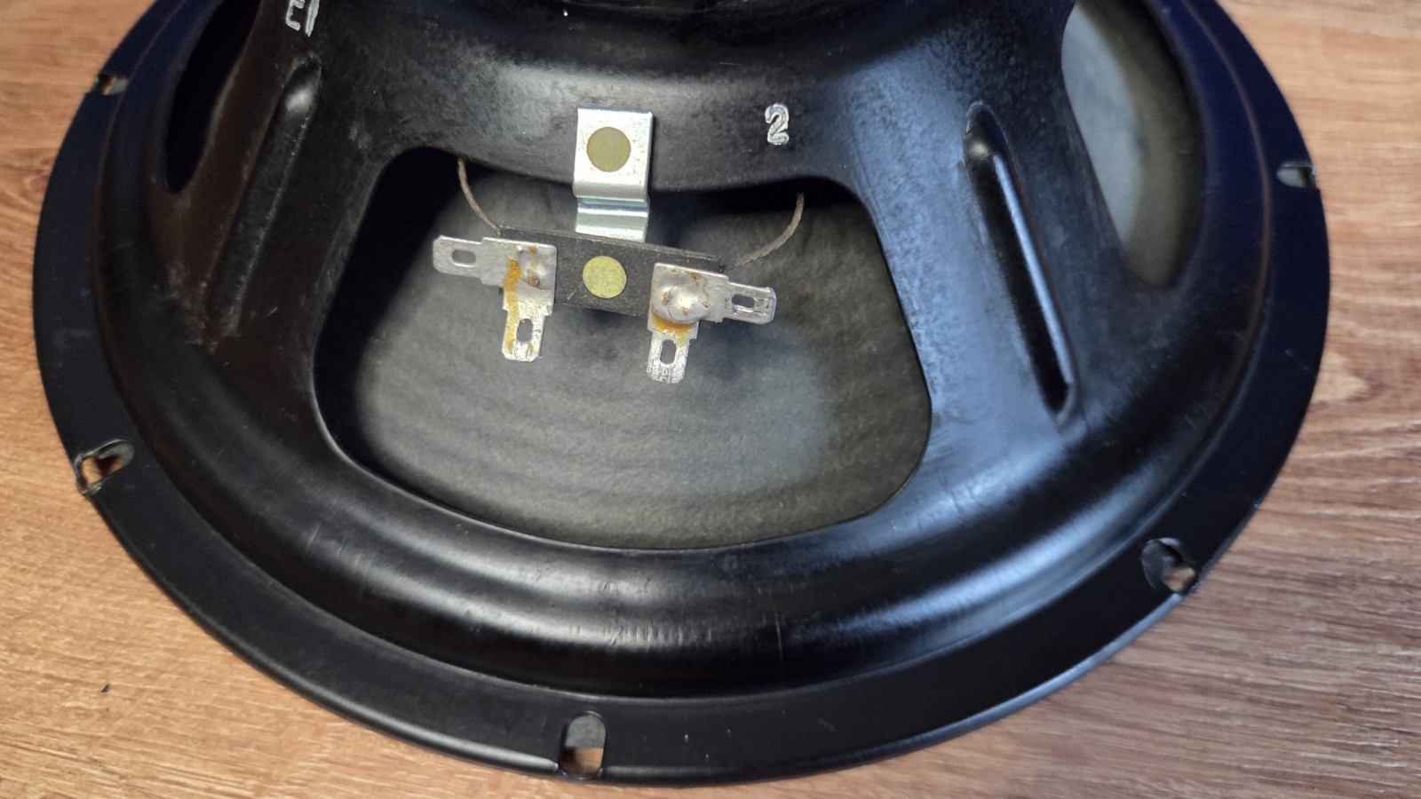 Vintage Ceramic speaker 10"Cleveland 8 Ohm Rib Cone Jensen Era Tube Amp Guitar