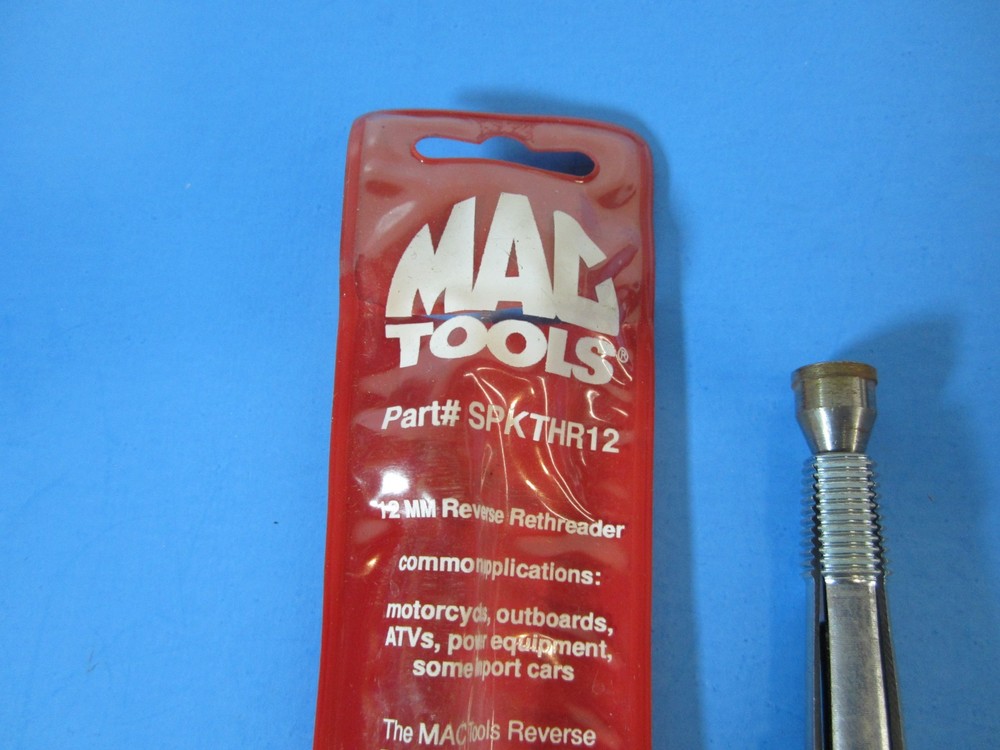 MAC TOOLS SPKTHR12 Spark plug hole 12mm reverse rethreader ( SEE DISCRIPTION )