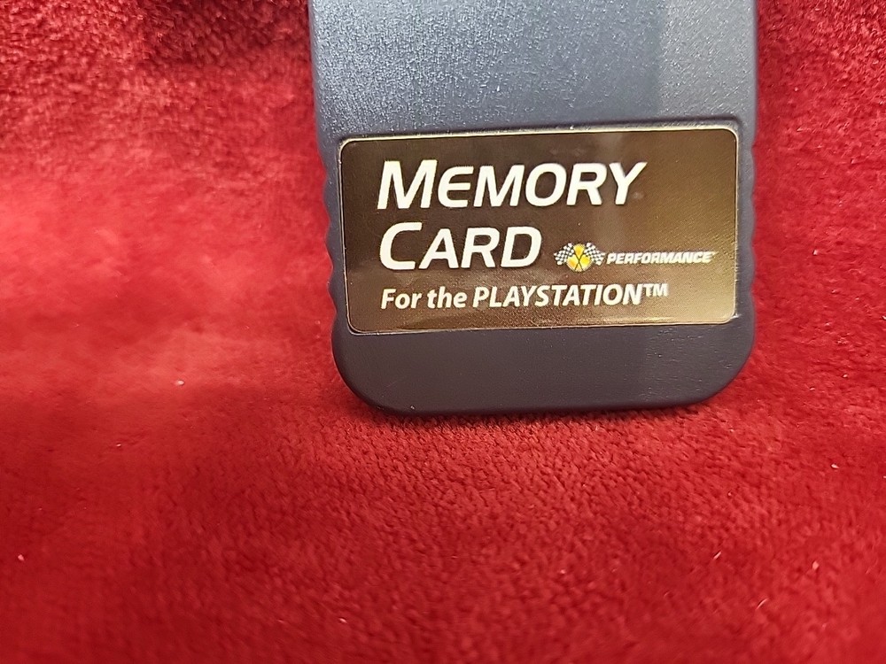 Playstation 1 PS1 Black Performance Memory Card