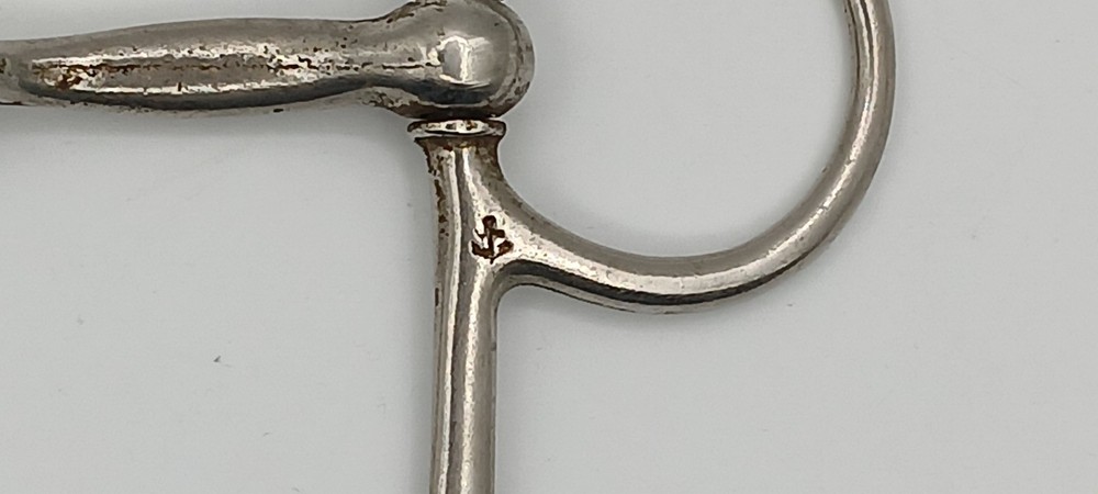 Vintage North and Judd half-cheek snaffle bit