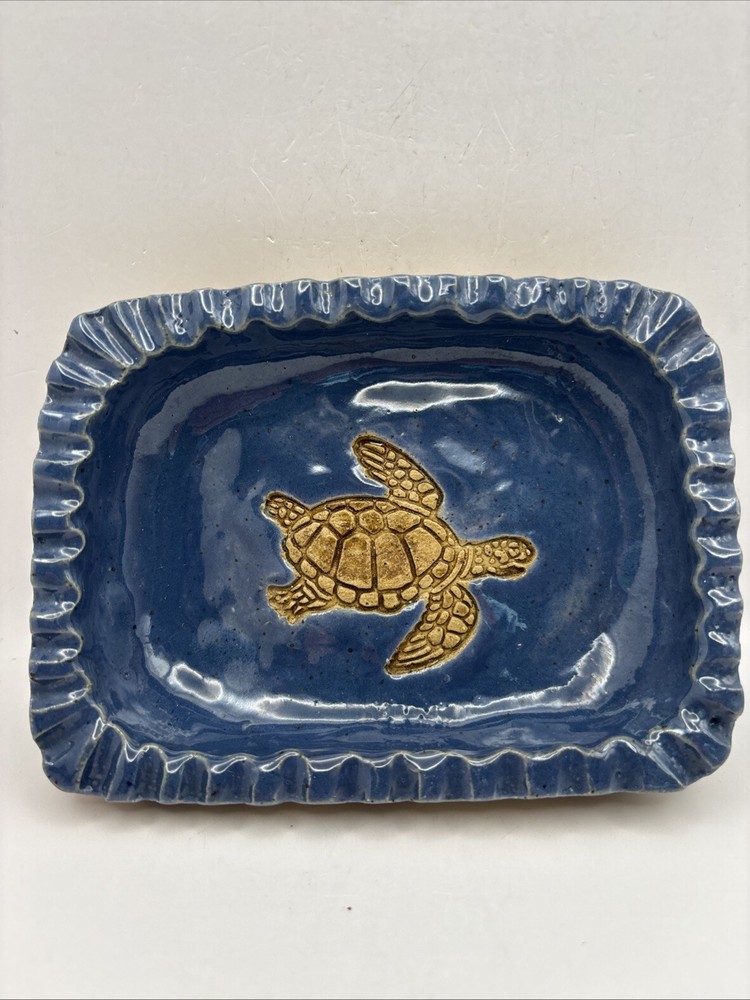 Sea Turtle Pottery Trinket Dish
