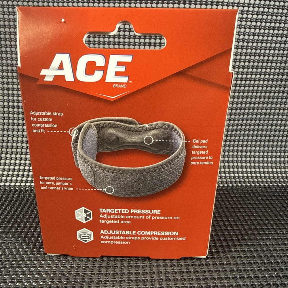 ACE Knee Strap For Mobility And Support One Size Adjustable Left or Right - New