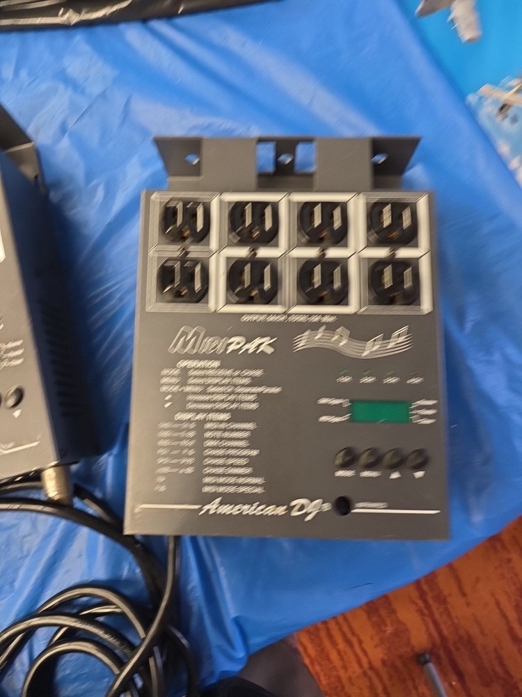 2 American dj Midipak 8 Stage light Switch Lot