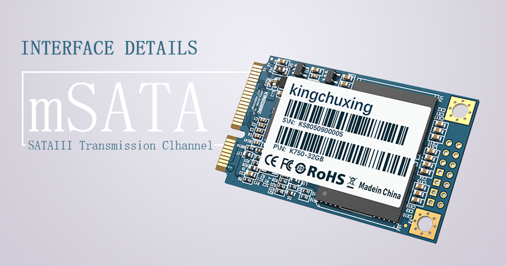Kingchuxing mSATA Ⅲ Internal Solid State Drive 128GB Desktop Laptop High Speed