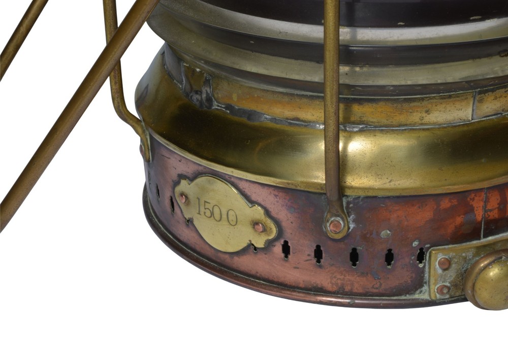 Antique Ships Lantern, NUC Not Under Command, Seagull, Copper & Brass