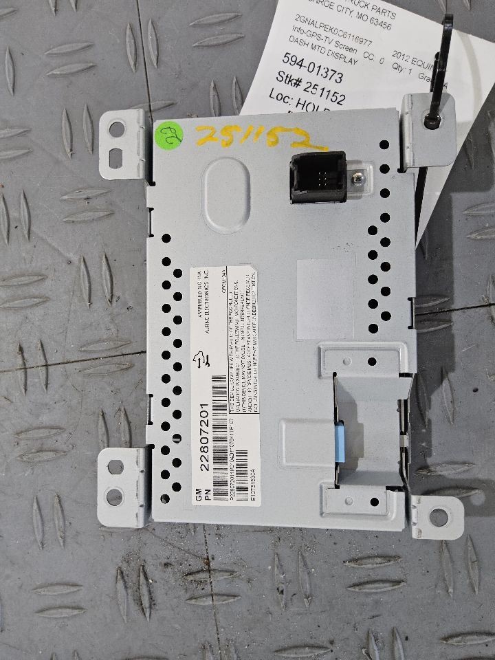 2010-2017 GMC Terrain Dash Mounted Lower 7" Display Screen