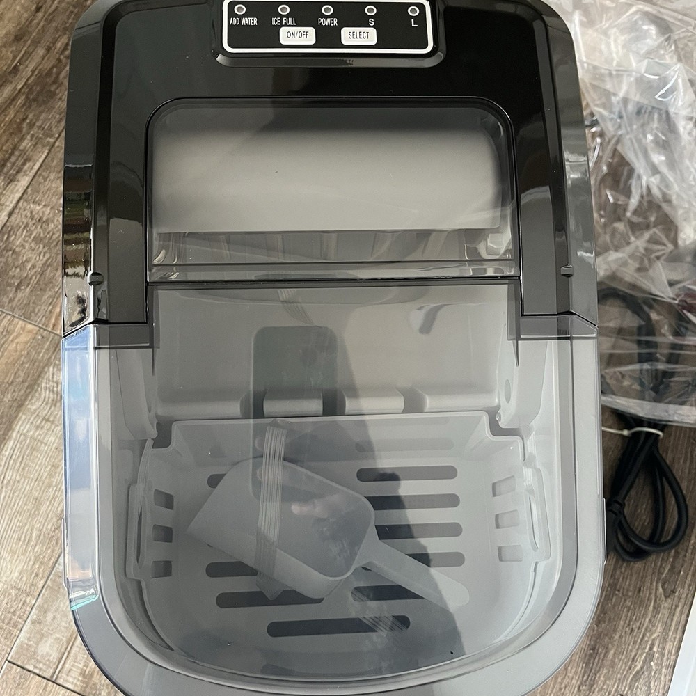 CHEFS Portable Automatic Ice Maker Stainless Steel Countertop