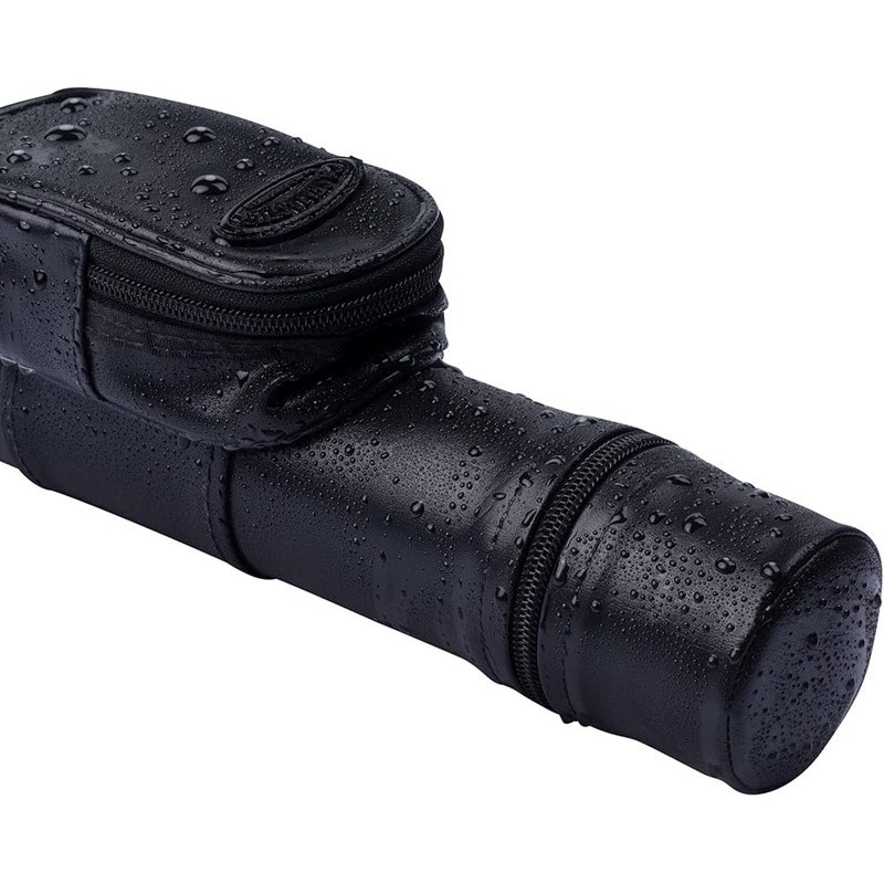 Durable Leatherette Pool Cue Case W/ Impact-Resistant Padding & Accessory Pocket