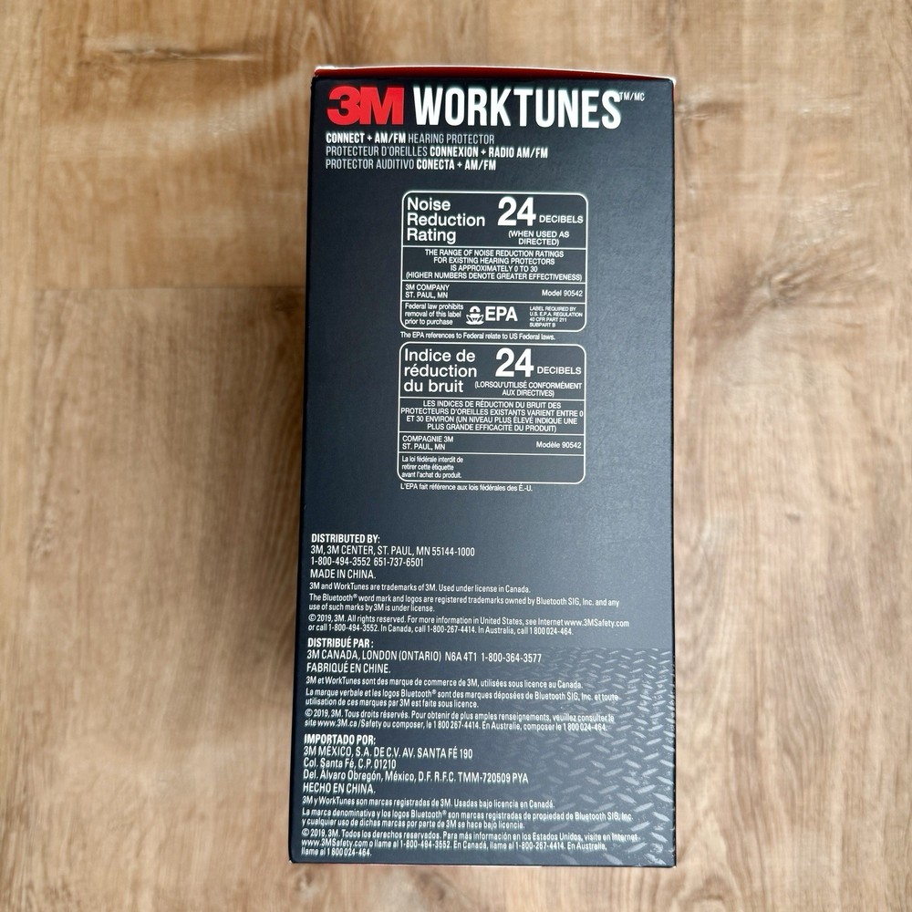 3M WorkTunes Electronic Hearing Protectors: Connect+ AM/FM with Bluetooth Techno