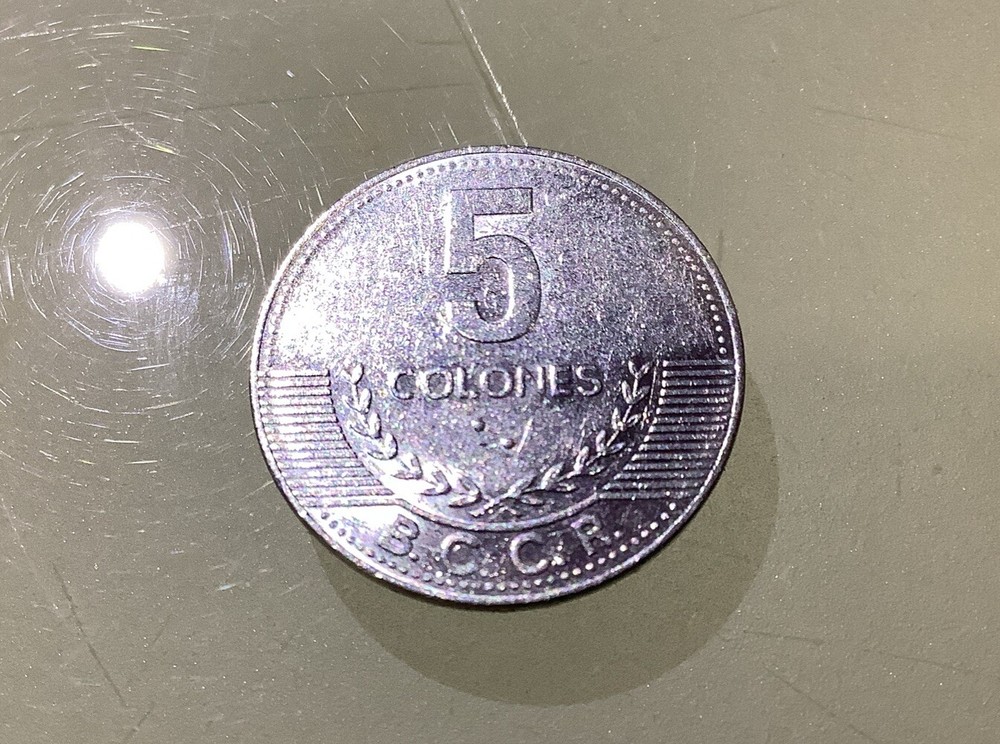 Costa Rica 5 Colones 2008 Circulated