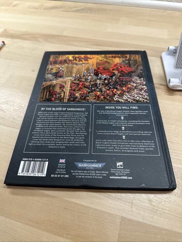Codex Blood Angels 2024 For Games Workshop Warhammer 40,000