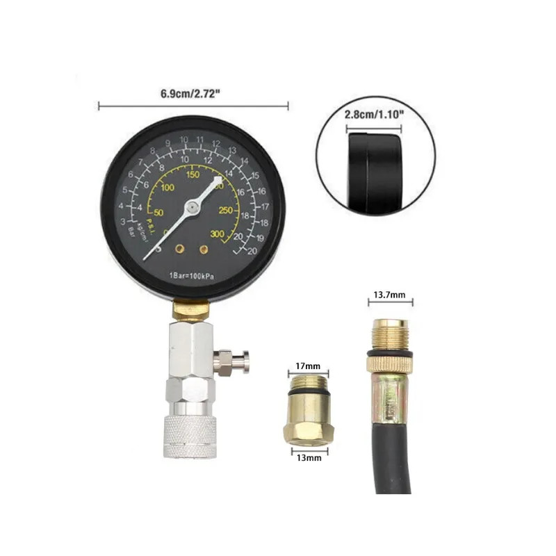 Professional Diesel Engine Compression Tester Kit Truck Car Diagnostic Tool