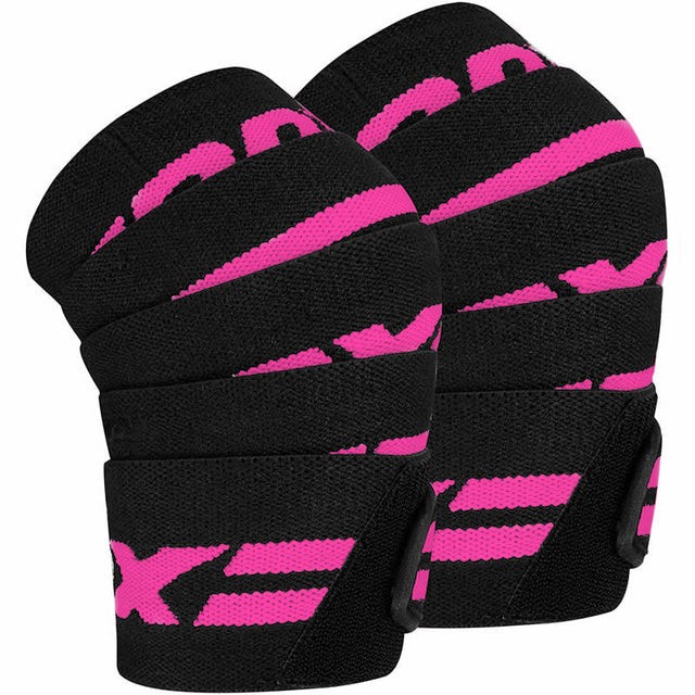 RDX Compression Knee Wraps � OEKO-TEX Certified Support for Lifting & Gym