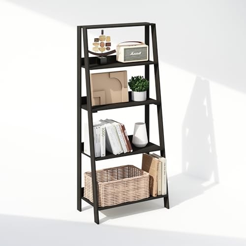 Ladder Display Shelf, 5-Tier 5 Tier Espresso