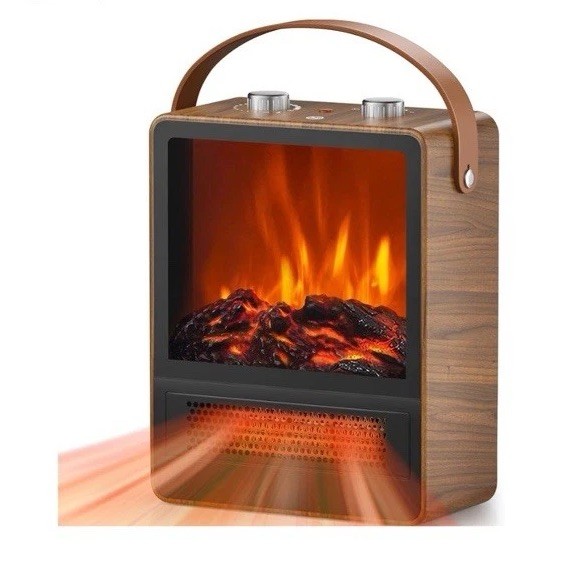 Portable Electric Fireplace Space Heater ￼