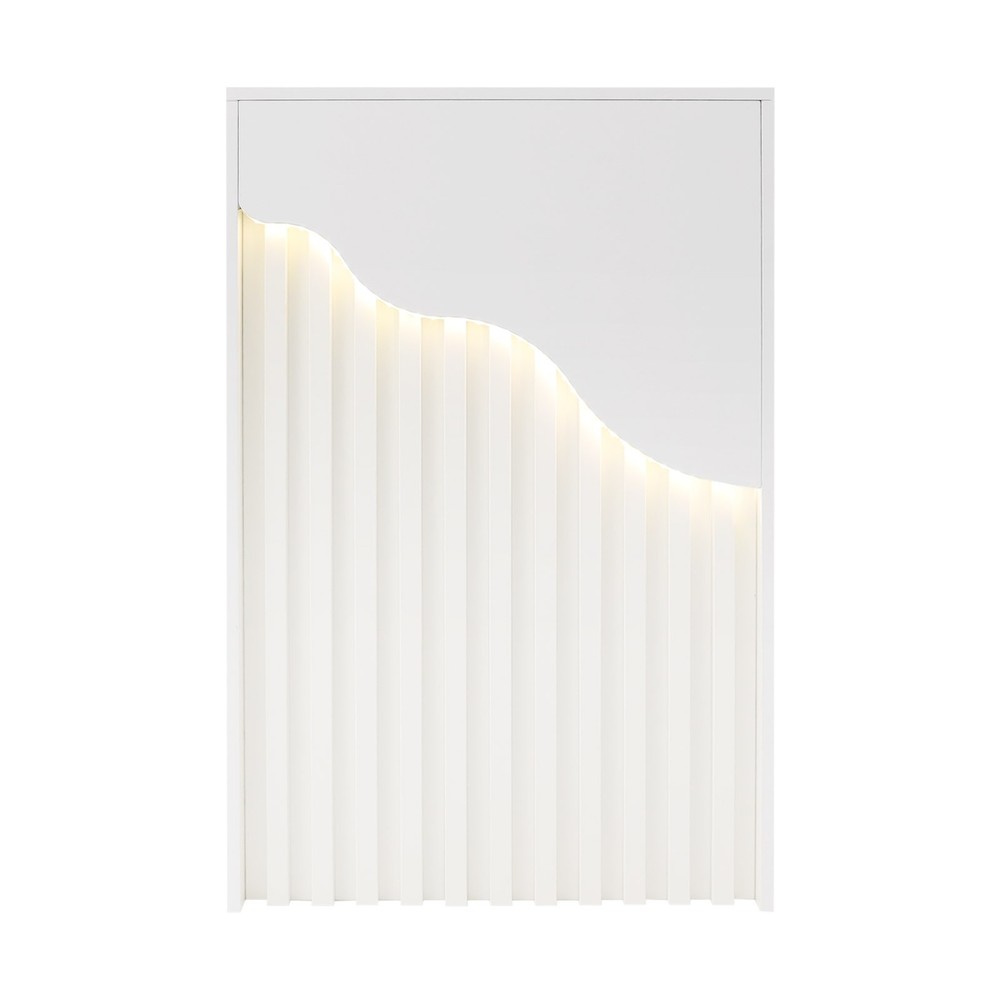 Modern LED Reception Front Desk Checkout Reception Counter with Lockable Drawer