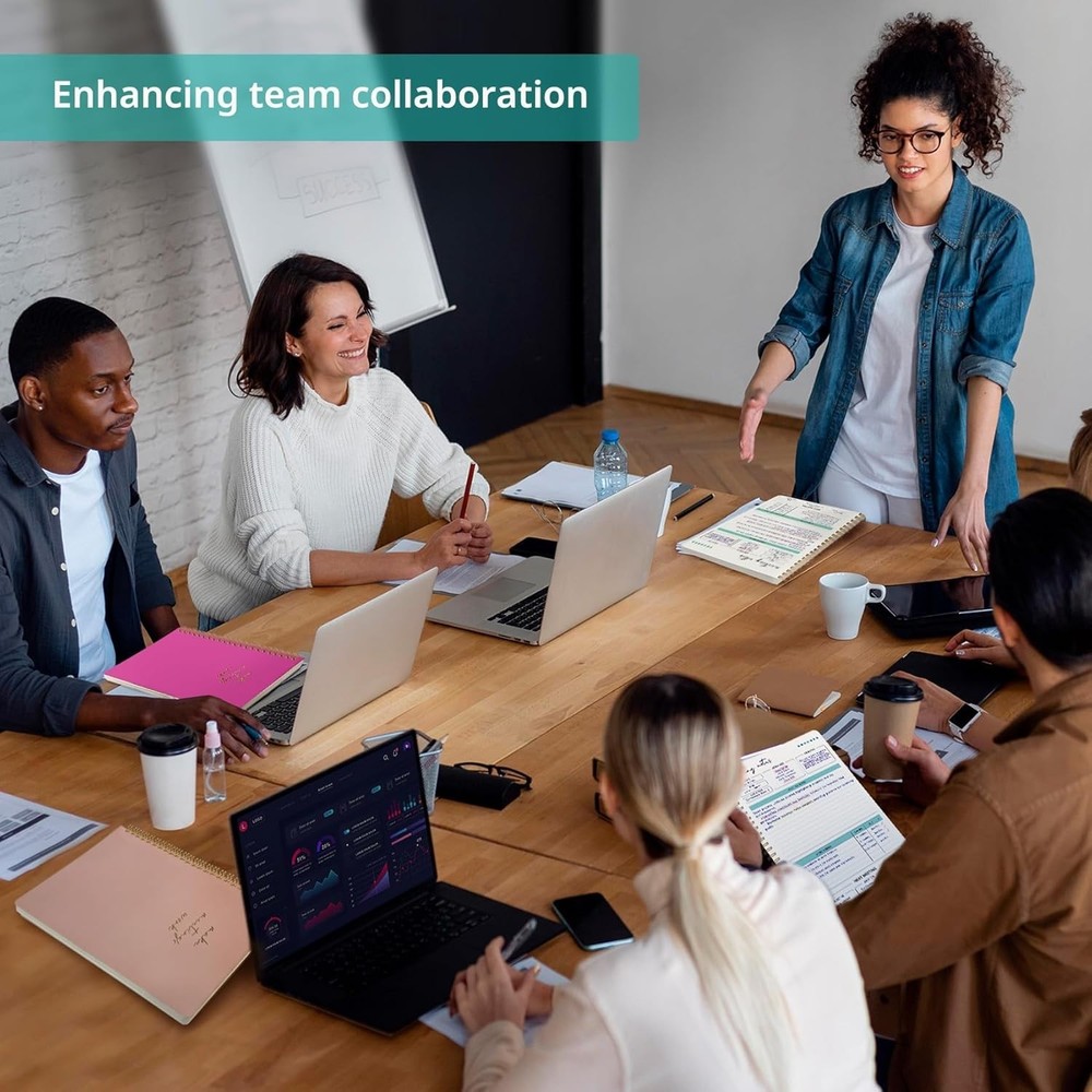 Meeting Notebook for Work Organization - Work notebook with action items, Mee...