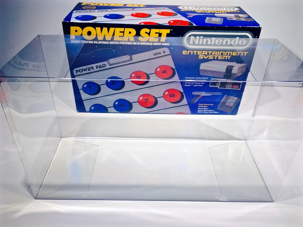 1 Console Box Protector For NES POWER SET Clear Custom Nintendo Display Boxes