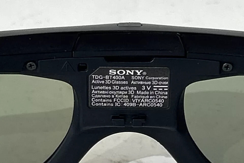 SONY TDG-BT400A 3D Glasses Active Shutter Method Bluetooth Genuine Sony