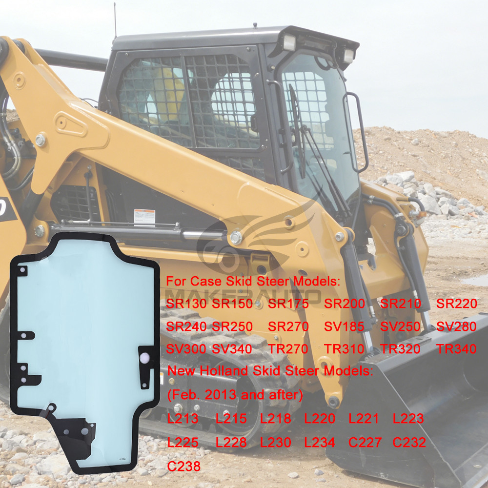 Door Glass For Case / New Holland Skid Steer SR130 SR150 SR175 SR200 + #47405930