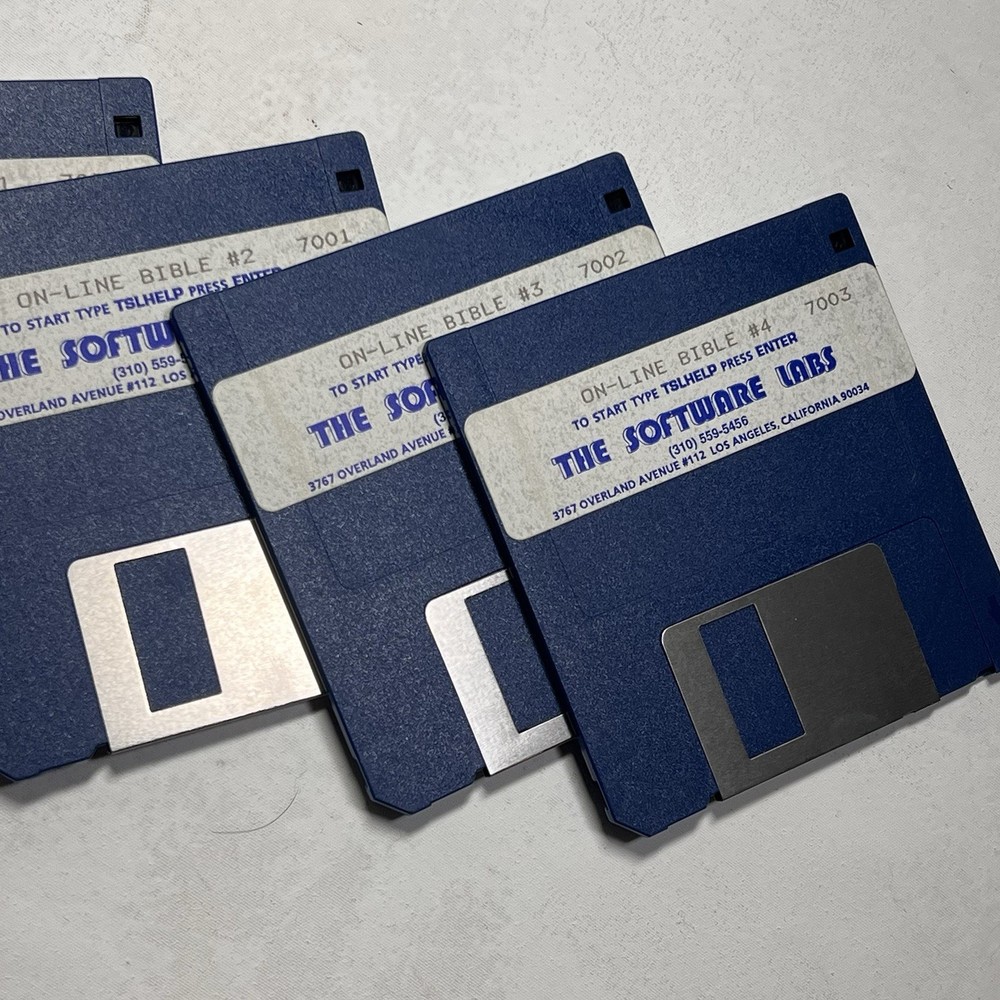 Vintage Computer 3 1/2 Inch Floppy Discs Plus Storage Case